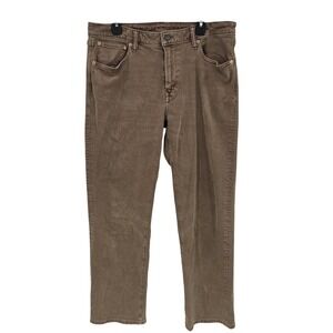 American Eagle Jeans Mens 34x34 Brown Relaxed Straight Stretch Denim Pants